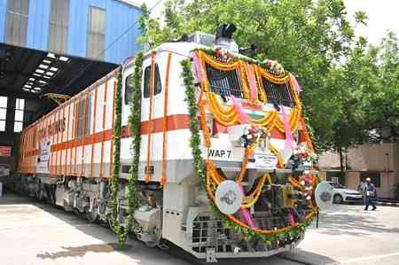 Banaras rail engine factory rolls out its 2500th electric locomotive