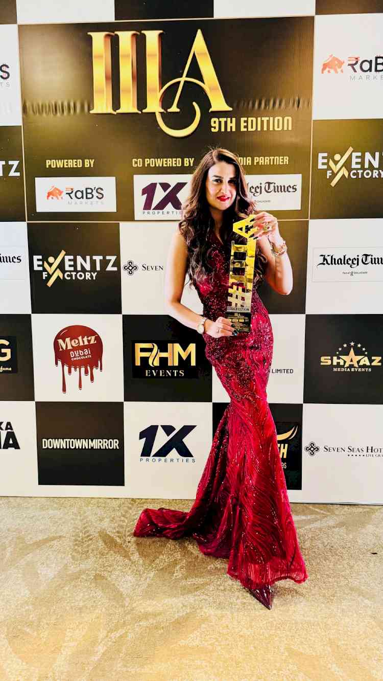 Dr. Sazina Khan from Receives Global Impact Icon Award at International Influencer Awards 2025 in Dubai