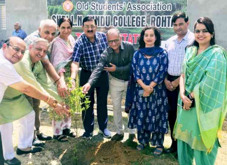 हिंदू कॉलेज ओल्ड स्टूडेंट एसोसिएशन द्वारा पौधारोपण आयोजित