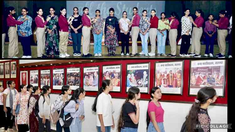 KMV’s new students acquainted about rich history & heritage of KMV during the guided tours