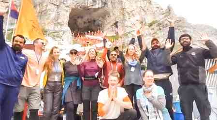 Nine young devotees from six different countries including US undertake Amarnath Yatra