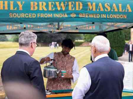 PM Modi, UK counterpart Starmer hold 'Chai Pe Charcha' at Chequers 