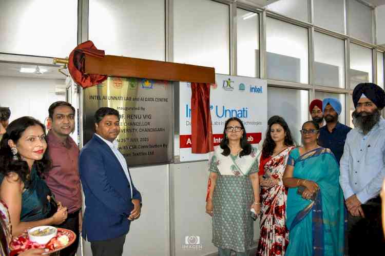 Major Leap in Research & Innovation: PU Inaugurates Cutting-Edge AI Data Centre and Intel Unnati Lab