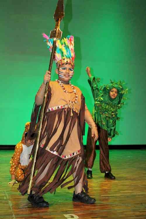 A  grand stage show on the theme 