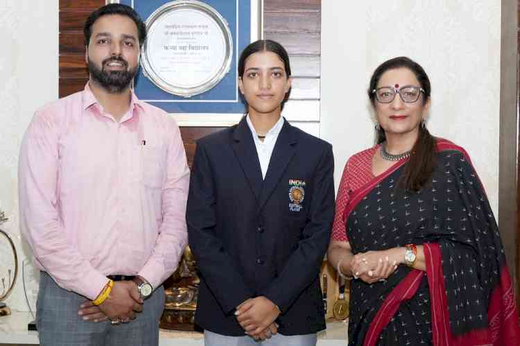 KMV's Krishika represents India at Asia Cup Women's Softball Championships held in China