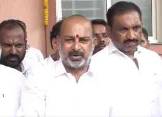 Temple demolished in Hyderabad for Muslim votes, says MoS Bandi Sanjay 