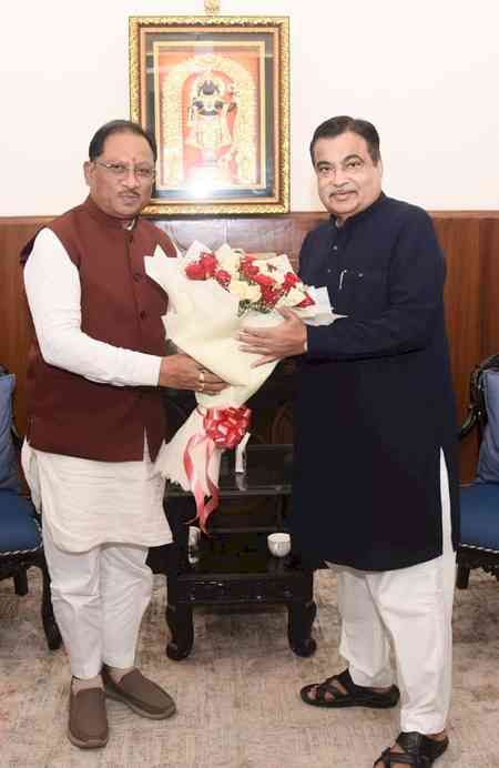 Chhattisgarh CM Vishnu Deo Sai seeks Gadkari’s support for better connectivity