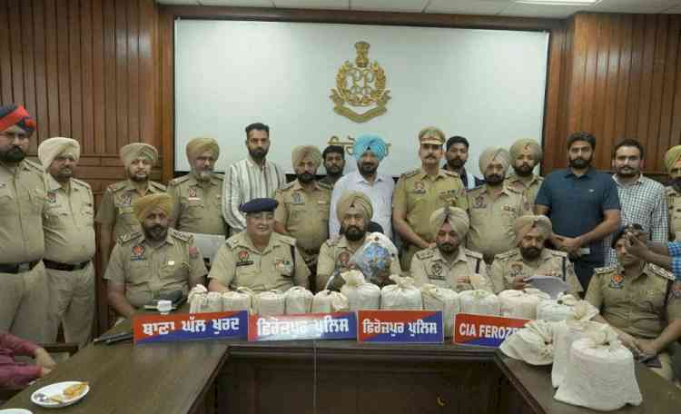 Police seize 13.21 kg heroin in two drug busts; Three smugglers arrested