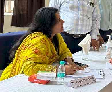 निशुल्क स्वास्थ्य जांच शिविर में 548 की जांच हुई