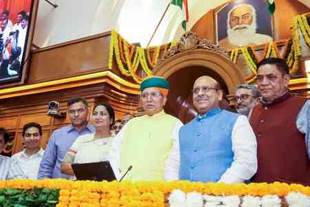 MoS Arjun Ram Meghwal inaugurates 500 KW solar plant, E-Vidhan at Delhi Assembly