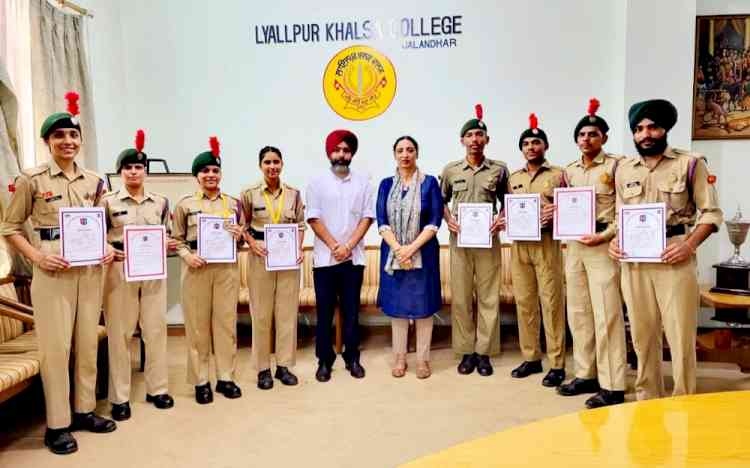 NCC Cadets of Lyallpur Khalsa College Shine at Inter Group Competitions at NCC Academy, Ropar