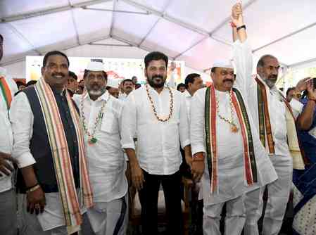 Telangana CM leads ‘dharna’ in Delhi for 42 per cent Backward Class reservation