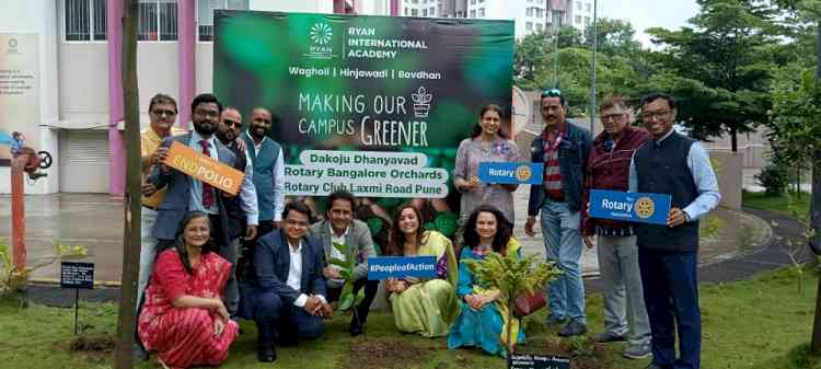 Ryan International Academy and Rotary Club Plant 1,200 Saplings Across Pune in a Major Green Initiative