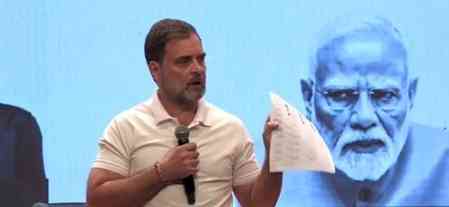 LoP Gandhi accuses EC of helping dismantle democracy systematically
