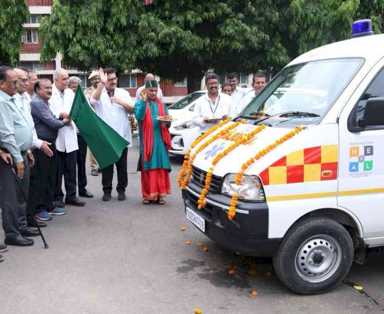 Three New Ambulances for PGI, Director Praises NGO Initiative