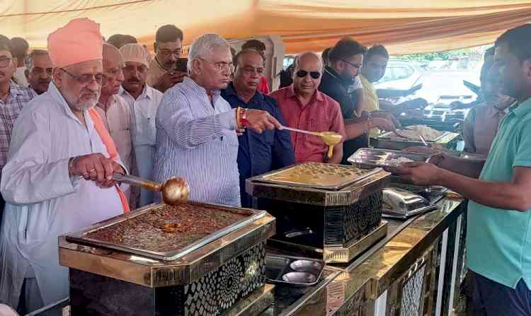 महंत रामसुखदास के जन्मदिन पर भंडारा आयोजित