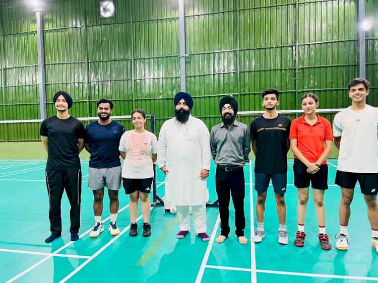 Cabinet Minister Harjot Singh Bains inaugurates Punjab Infinity Badminton