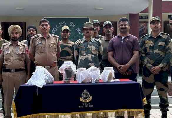 Heroin, firearms seized near International Border