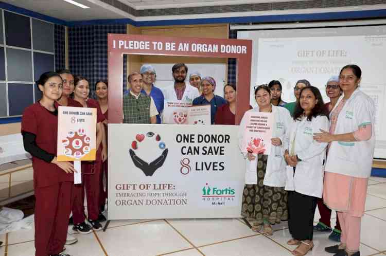 Fortis Mohali Observes Organ Donation Day with awareness session