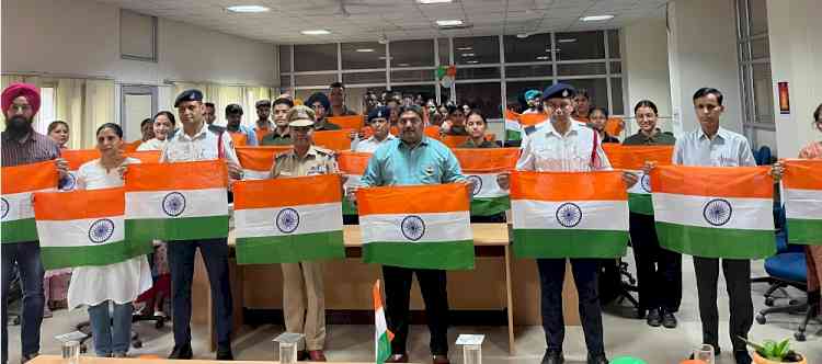 Centre for Police Administration celebrated “Har Ghar Tiranga – Sadak Suraksha, Jeevan Raksha” Pre-Independence Day Event with Chandigarh Traffic Police