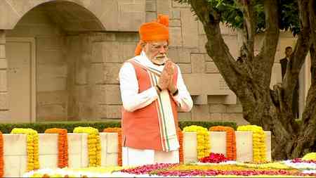 PM Modi, Amit Shah, Rajnath Singh extend greetings to countrymen on 79th Independence Day