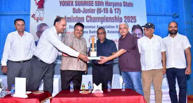 रोहतक में हुआ 58वीं हरियाणा राज्य सब-जूनियर बैडमिंटन प्रतियोगिता का आगाज