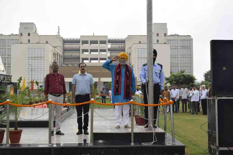 CU Punjab Marks 79th Independence Day with Patriotic Zeal, Honours Martyr Families