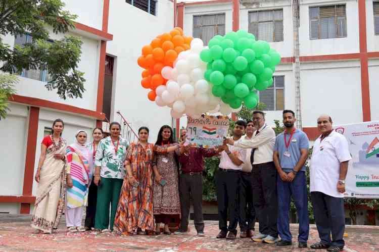 Dolphin PG College Celebrates 79th Independence Day with Patriotic Spirit 