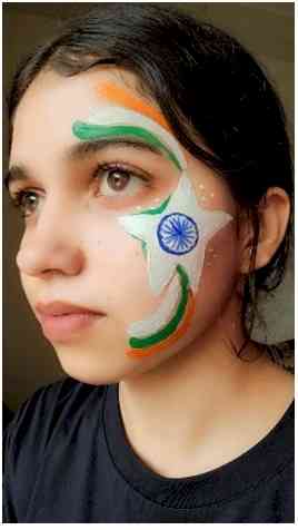 UIFT conducted Independence Day Online Face Painting Competition
