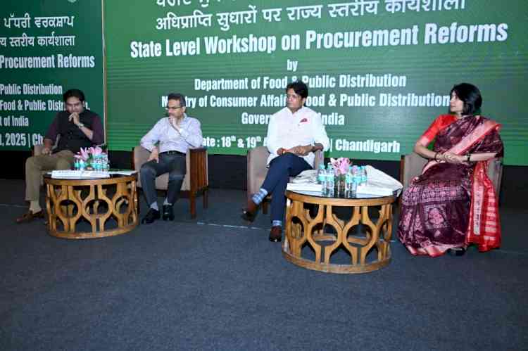 Fourth State-Level Workshop on Foodgrain Procurement Reforms for Haryana, Himachal Pradesh and Jammu & Kashmir held at Chandigarh