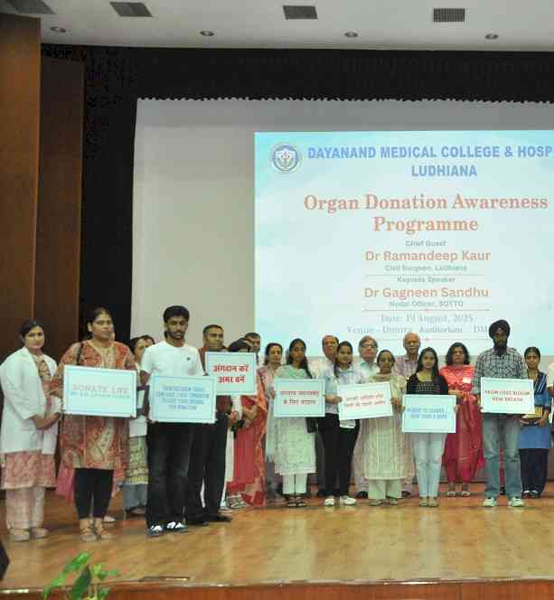 DMC&H & SOTTO Punjab hosts Organ Donation Awareness Programme to Promote Organ Donation and Honour Donors’ families