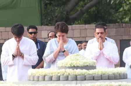 Congress pays tributes to Rajiv Gandhi on his 81st birth anniversary