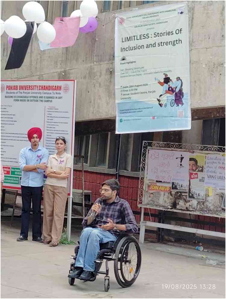 EOC-PwDs and Bibi Rajni Sewa Society Organize “Limitless: Stories of Inclusion and Strength” at Panjab University