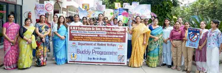 KMV Collegiate Sr. Sec. School Organises Awareness Rally under Buddy Programme