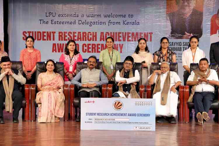 LPU Honours Young Researchers with ₹1.65 Crore in Incentives for Academic Excellence