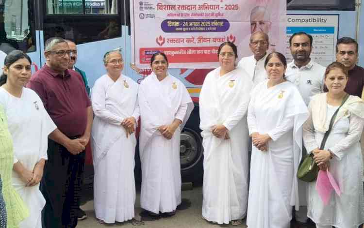 ब्रह्माकुमारी सेवा केंद्र द्वारा रक्तदान शिविर आयोजित
