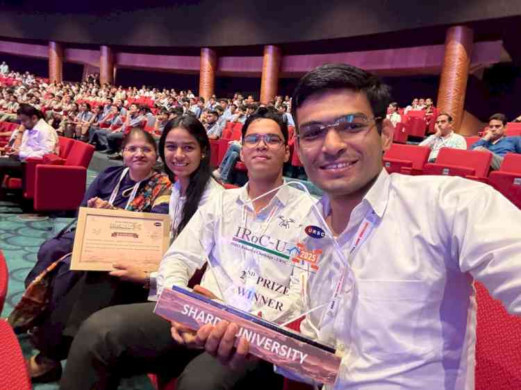 Sharda University Secures Second Place in ISRO Robotics Challenge