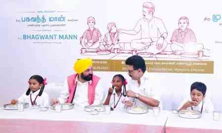 TN CM Stalin launches expanded breakfast scheme, Punjab CM attends event