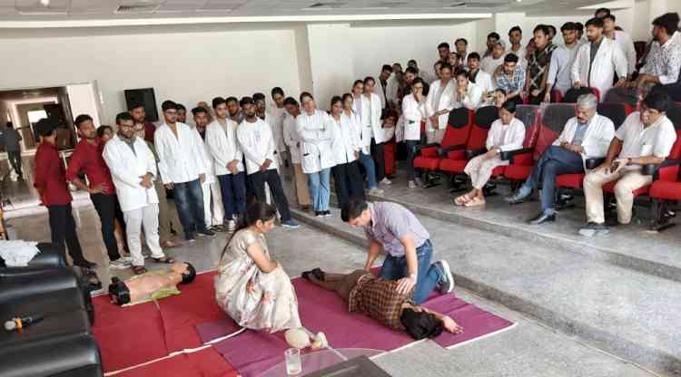 National Institute of Ayurveda, Panchkula Organizes Basic Life Support Training in Collaboration with Civil Hospital Panchkula