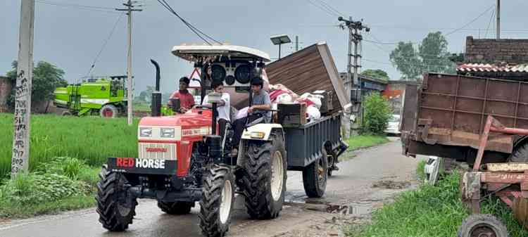 Sutlej swells, border villages in Ferozepur face flood fury