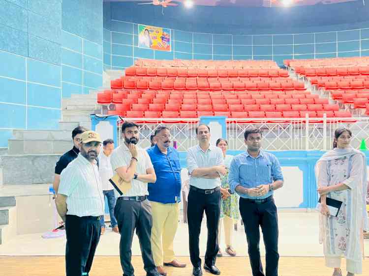 DC orders immediate upgradation of Shastri Badminton Hall