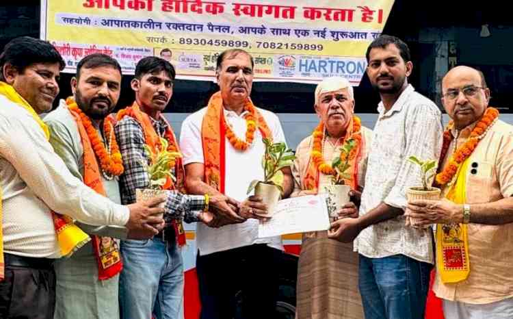 रक्तदान शिविर में 67 यूनिट रक्त एकत्रित
