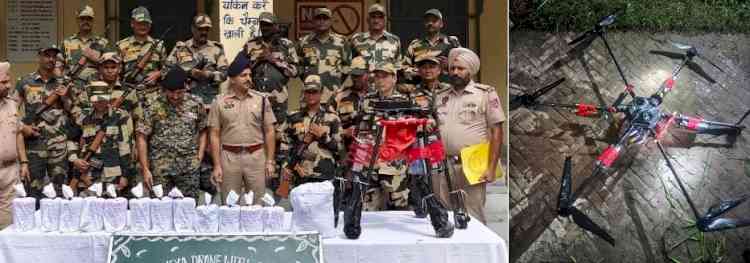BSF foils smuggling bid, seizes heroin and drone near Ferozepur Border