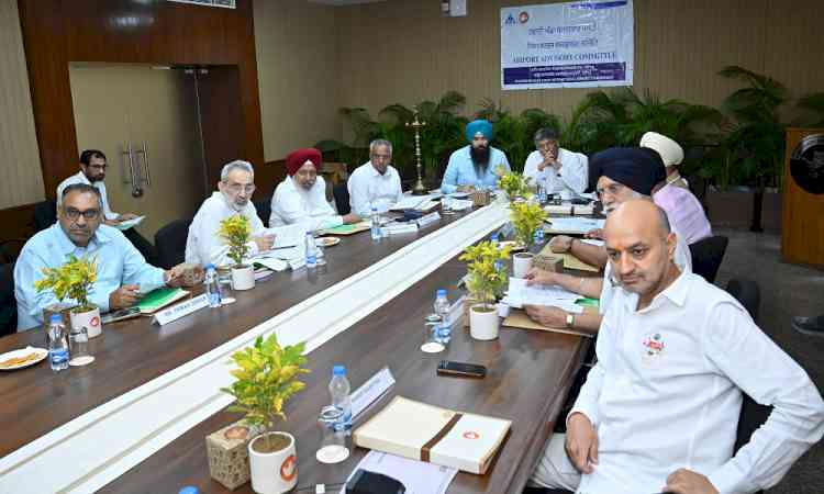 Chandigarh International Airport Advisory Committee’s meeting held under the chairpersonship of MP Manish Tewari