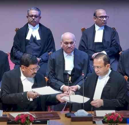 CJI Gavai administers oath of office to two newly appointed SC judges