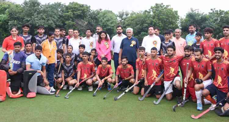 Former Minister Manish Grover and DC Sachin Gupta inaugurated the three-day sports competition