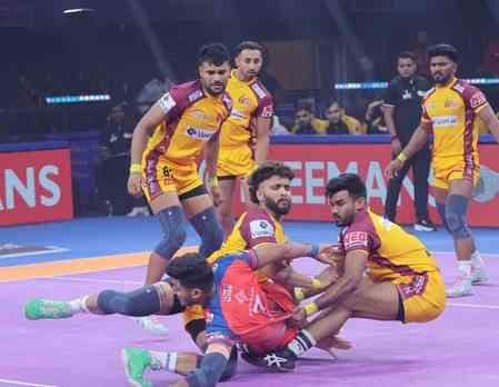 PKL Season 12: Sumit, Gagan Gowda shine as UP Yoddhas take down Telugu Titans 40-35