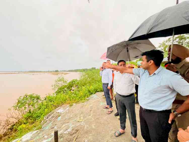 DC inspects flood-affected Dhulewal village, assures compensation