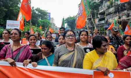 Women BJP leaders slam Oppn over abuse of PM Modi’s late mother during Bihar yatra