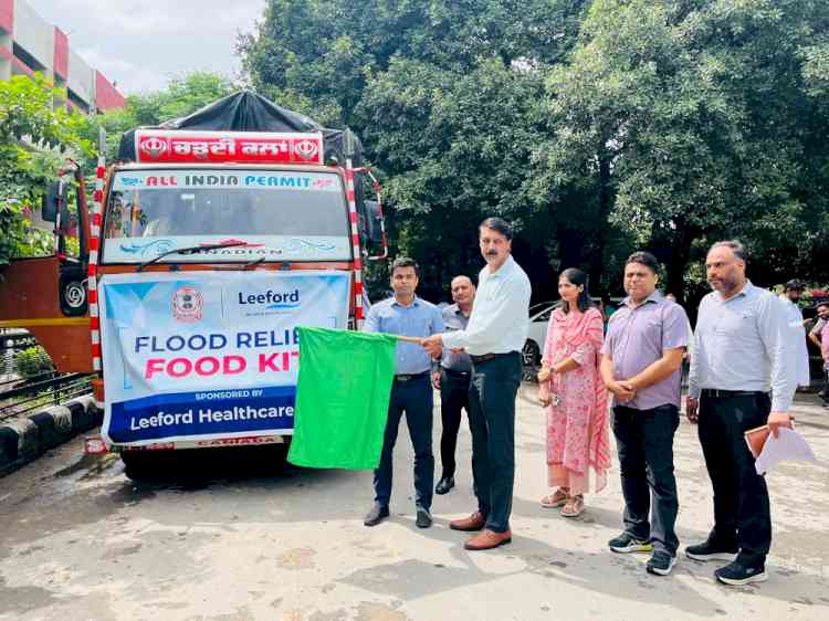 DC thanks Leeford Healthcare for donating 500 ration kits to flood-affected areas in Ferozepur